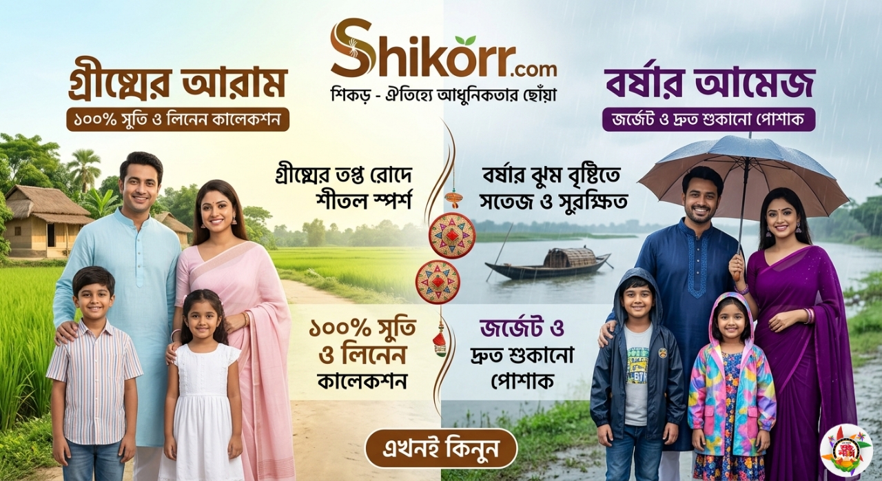 গ্রীষ্ম ও বর্ষায় আরামদায়ক পোশাক: নিজেকে সতেজ রাখার সেরা টিপস ও গাইডলাইন