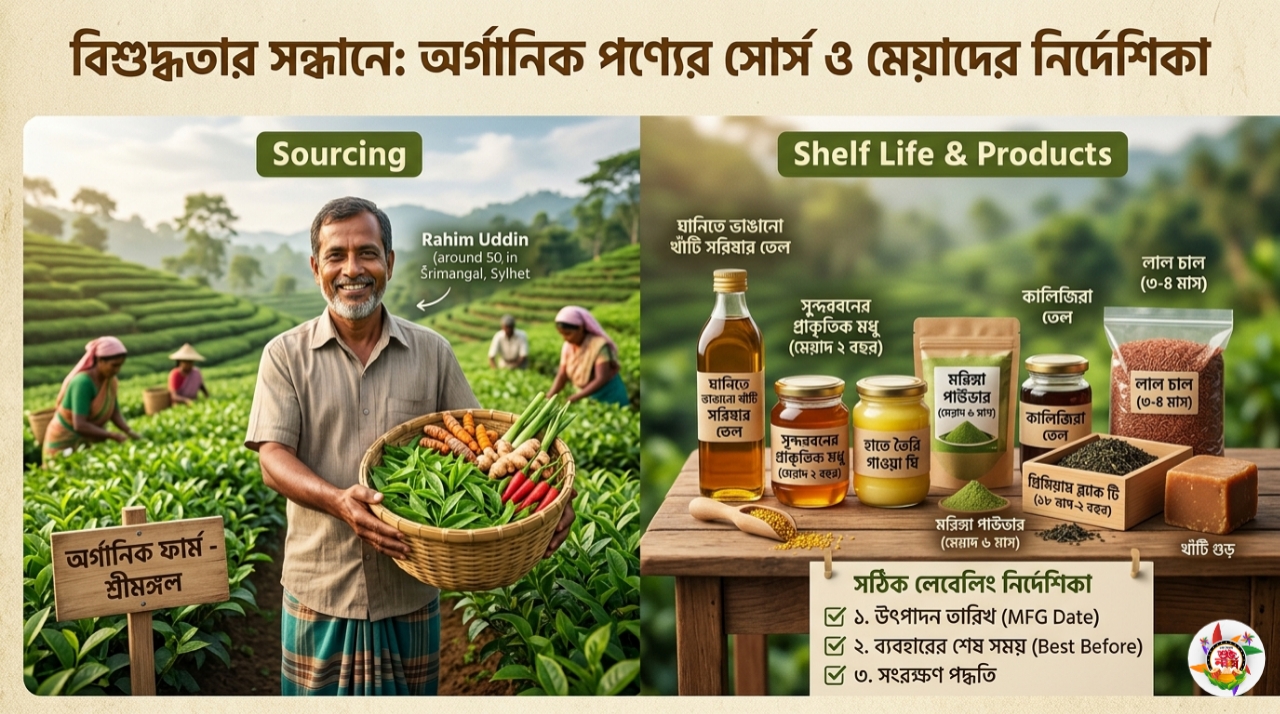 অর্গানিক পণ্যের সোর্স এবং ১০টি জনপ্রিয় পণ্যের মেয়াদকাল নির্ধারণের পূর্ণাঙ্গ নির্দেশিকা