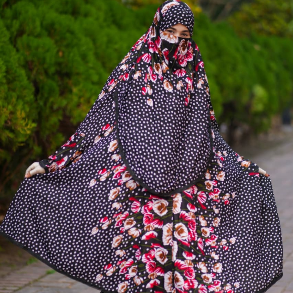 Elegant Palazzo long Khimar Set – আপনার স্টাইলে পর্দার সঙ্গে দিন নতুন মাত্রা !