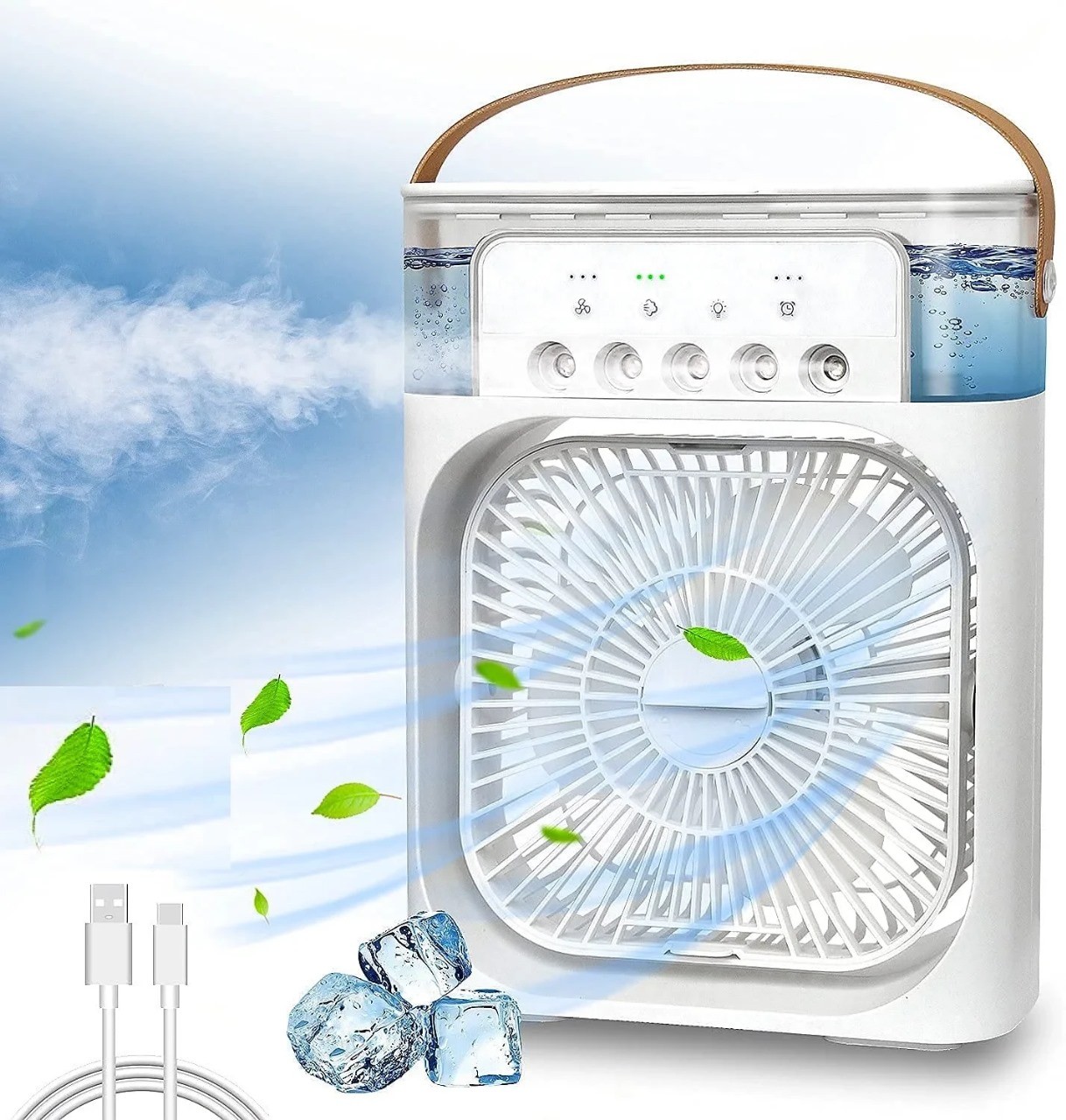 Portable MIni Air Cooler Fan with Humidifier