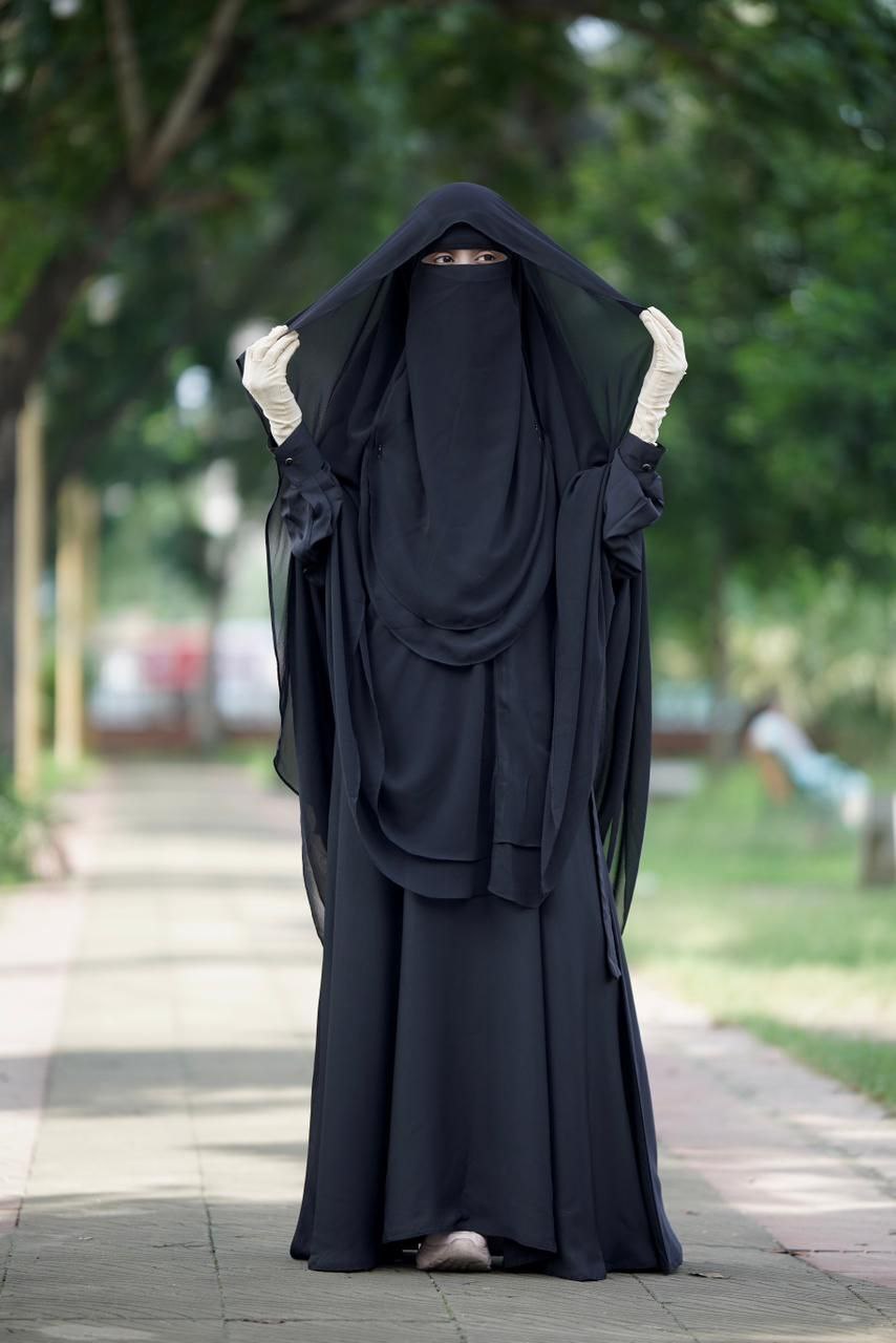 মোত্তাকী বোরকা সেট | ৩ পাটের হিজাব ও ২ পাটের নিকাব |Samia burka collection