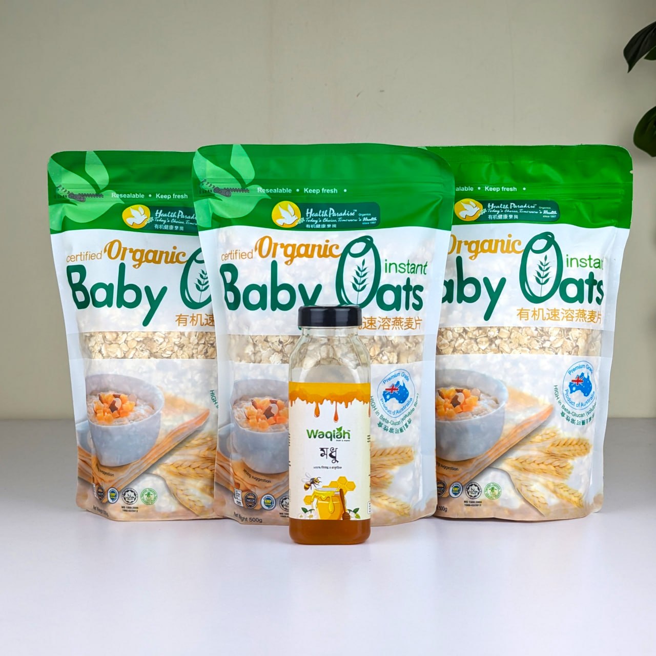Big Offer 3 pcs Combo Baby Oats & Free 250ML Honey